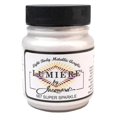 Image of Jacquard Lumiere Metallic and Pearlescent Paint 2.25 Oz, 567 Super Sparkle