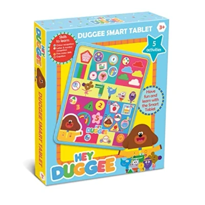Image of Hey Duggee Toys HD21 Smart Tablet Toy for Kids Helps Child Development, Learning, Problem Solving, Phonics, Sequences, Colours, Shapes and Number Recognition, 3+ Years, Khaki