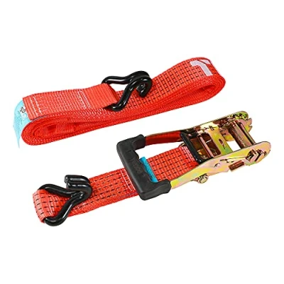 Image of TIMCO Ratchet Strap J Hook Heavy Duty 5m x 50mm Red