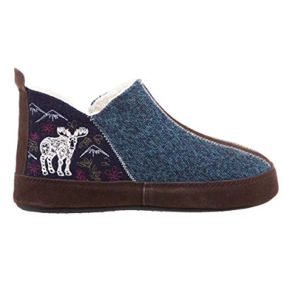 Image of Acorn Women&#039;s A10079namwl Slipper, Navy Blue Mouse, 6/7 UK