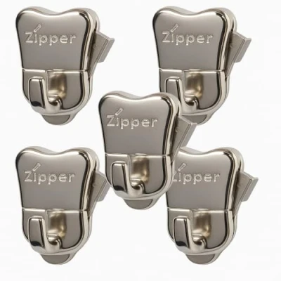 Image of 10pc Zipper Hooks Picture Hanging Moulding for Perlon Cords Steel Cables Wires Traditional Dado Rail Art Work Frame Cable Wire.