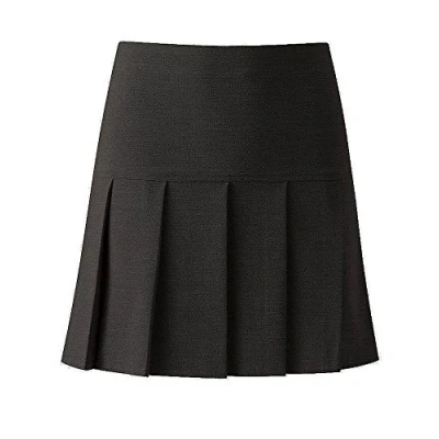 Image of Banner Charleston Pleated School Skirt Charcoal Waist 36&quot;, Length 18&quot;