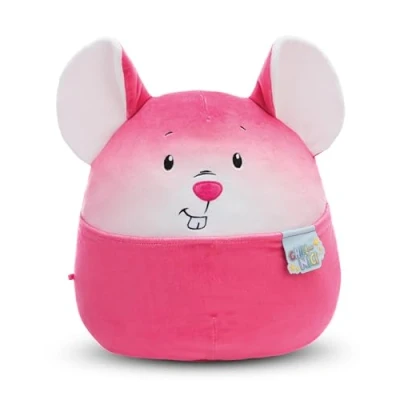 Image of NICI 61401 Soft Toy Chill 30cm Cuddly Cute Plush to Snuggle and Play with, for Children &amp; Adults, Gift idea, Mouse Pink