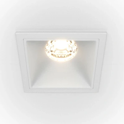 Image of Maytoni Alfa LED Square Dimmable Recessed Downlight White, 550lm, 4000K