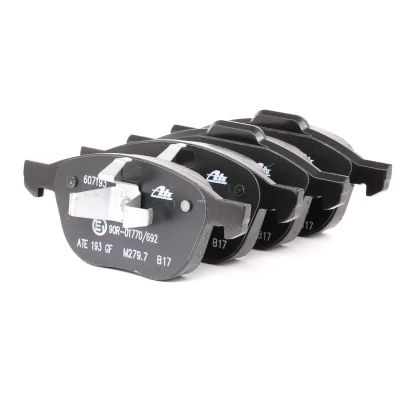 Image of BPYK3323Z, BPYK3323ZA, C2Y33323ZA Brake pad set ATE 13.0460 7193.2 not prepared for wear indicator, excl. warning contact VOLVO: C30
