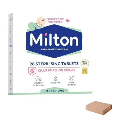 Image of Milton Standard Sterilising Original Tablets 1 x Steriliser Tablet for Cleaning Baby Feeding Breastfeeding Equipment Antiseptic Cleaner Fuss Free Sterilization Method 28