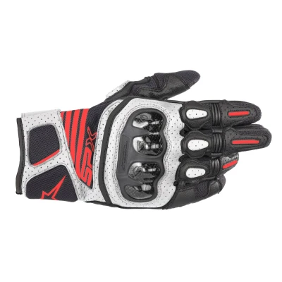 Image of Alpinestars SP X Air Carbon v2 Glove black / white fluo red 2XL