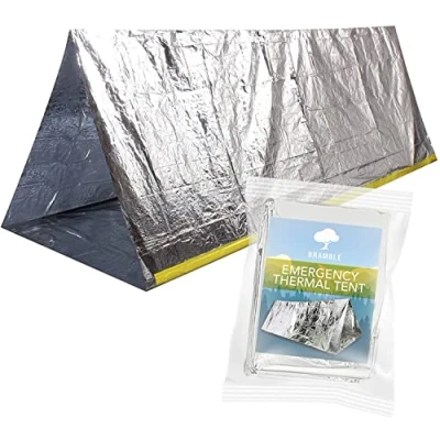 Image of Bramble Emergency Waterproof Reflective Thermal Survival Shelter Tent Fits 2 People