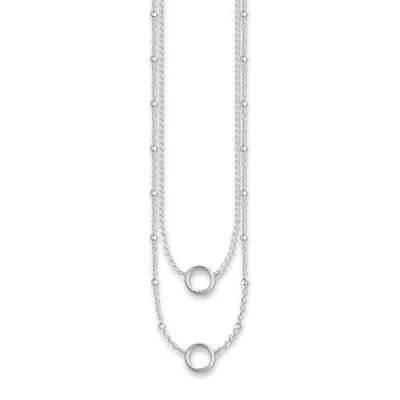Image of Thomas Sabo Women Charm Necklace Club 925 Sterling Silver X0234 001 12 L45v