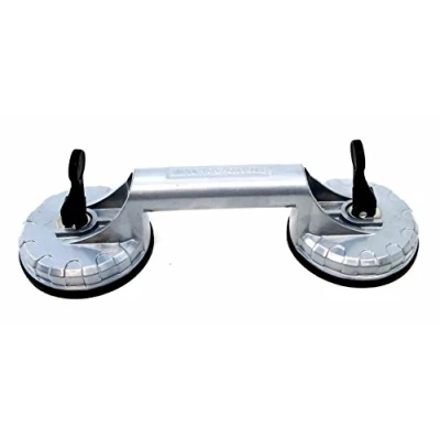 Image of Toolzone Aluminium Double Suction Cup Lifter Glass Window Mirror Metal Dent Puller AU249