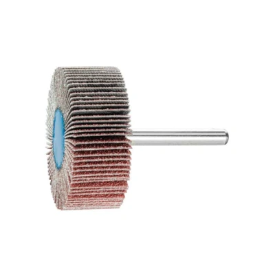 Image of Pferd F3010/6 A120 Aluminium Oxide Abrasive Mounted Flap Wheels, 30 X 10MM with 6MM Plain Shaft 154304