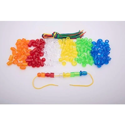 Image of TickiT 73085 Translucent Jumbo Lacing Bead, 192 Pieces,