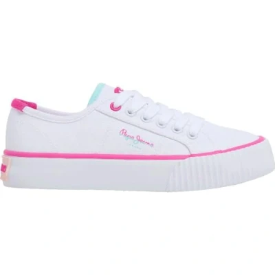 Image of Pepe Jeans Ottis Basic G Sneaker, White (White), 4.5 UK
