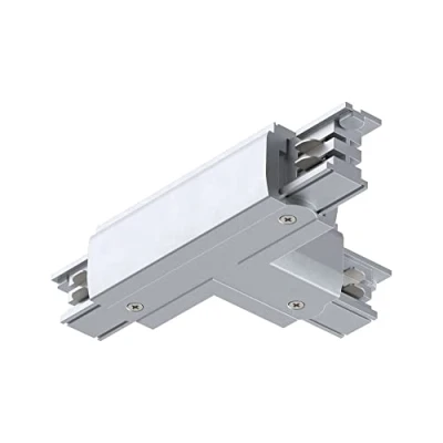 Image of Paulmann 91377 ProRail3 Connector T Piece Right 167.5 x 101 mm Max. 3,680 W Silver Systems, Ceiling Rail, Metal, Plastic