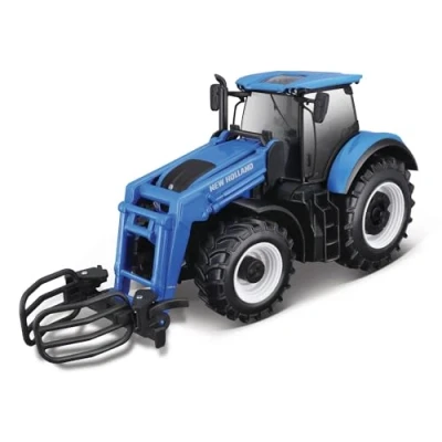 Image of Bburago B18 44083 NEW HOLLAND T7.315 TRACTOR WITH FRONT LOADER, Blue