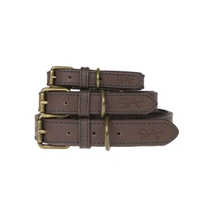 Image of Sophie Allport Woof Leather Dog Collar Medium size