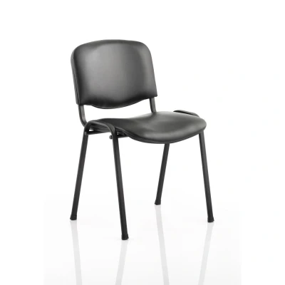 Image of Dynamic BR000062 ISO Stacking Frame Chair Without Arms Black/Vinyl