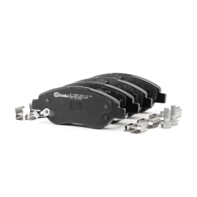 Image of 77367923, 77368553 brake pad set BREMBO P 23 178 with acoustic wear warning caliper screws accessories FIAT: Tipo Estate
