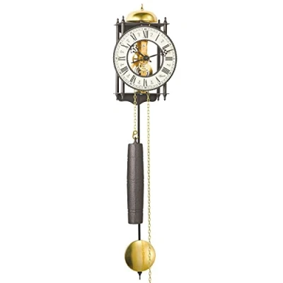 Image of Hermle 70974 000711 Mechanical Skeleton Wall Clock with Hour Strike