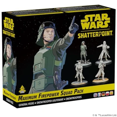 Image of ATOMIC MASS GAMES Star Wars Shatterpoint: Maximum Firepower Squad Pack Miniatures Board Game Ages 14+ 2 Players 90+ Minutes Playing Time
