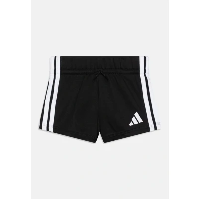 Image of adidas Girl&#039;s Essentials Shorts, Black/White, 11 12 Years
