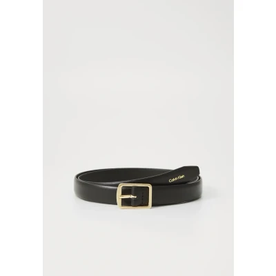 Image of Calvin Klein Jeans Classic Square Buckle BELT Belt, Women&#039;s, Size: 80, Black