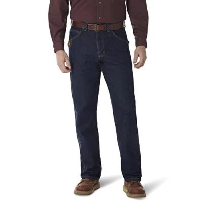 Image of Wrangler Riggs Workwear Men&#039;s Contractor Jean, Antique Indigo, 38W x 30L