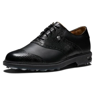 Image of FootJoy Men&#039;s Premiere Series Wilcox Golf Shoe, Black, 6 UK