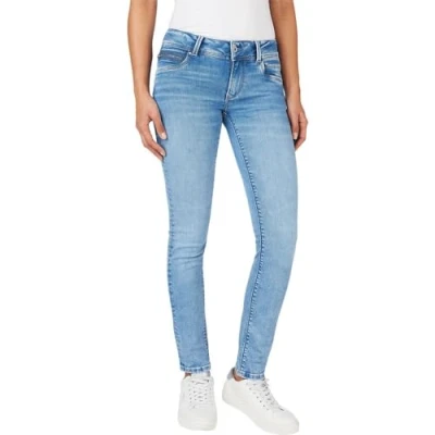 Image of Pepe Jeans SLIM LW women&#039;s Skinny in Blue