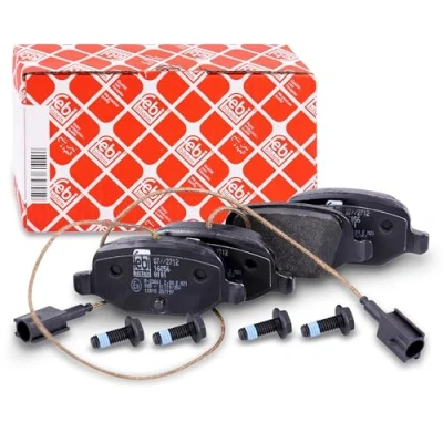 Image of 68088919AA, 68088919AB, 71752988, 71770084, 77362270 Brake pad set FEBI BILSTEIN 16856 Rear Axle incl. wear warning contact with screw