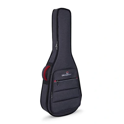 Image of Crossrock CRSG107C Full Size Classical Guitar Bag, 10mm Padding, Backpack Available，Dark Grey (CRSG107CGR)