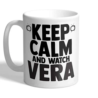 Image of I Love Mugs Keep Calm and Watch Vera Mug, Ceramic, 11fl.oz.