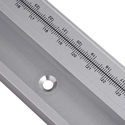 Image of PovKeever 500mm T Track Slot Miter Jig Fixture Straight Edge with Scale Miter,Clamping Tool Aluminum Alloy Screw Guide for Woodworking Stop Router Table