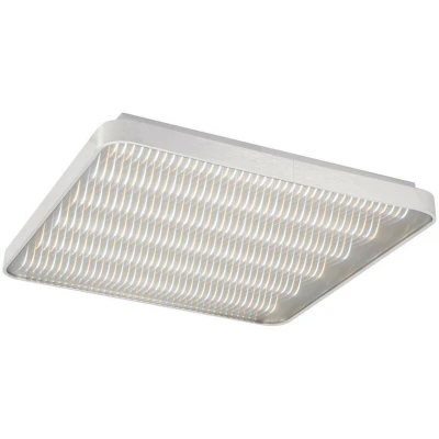 Image of Fusion Flush Ceiling Light 58cm Square 50W LED 3000K + 6000K, 3120lm, Aluminium, Acrylic
