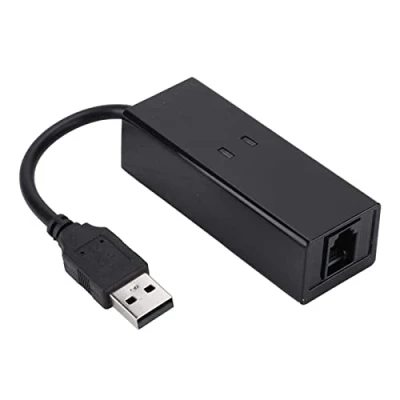 Image of ASHATA 56K Data Modem, External Dial Up Voice Fax Modem,USB 2.0 Modem,Small Size,Light weighted,Computer/Laptop Modem Fit For Win7 Win8 Win10 XP