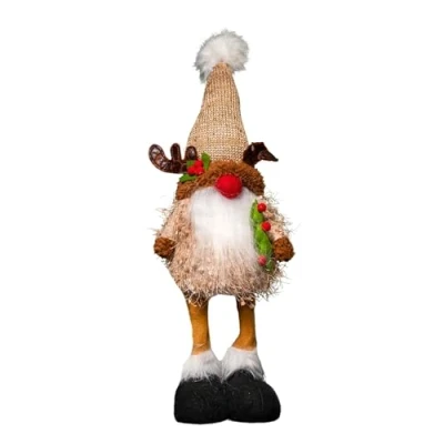 Image of Samuel ALEXANDER 46cm Battery Operated Light up Standing Christmas Reindeer Gonk with Warm White LEDs