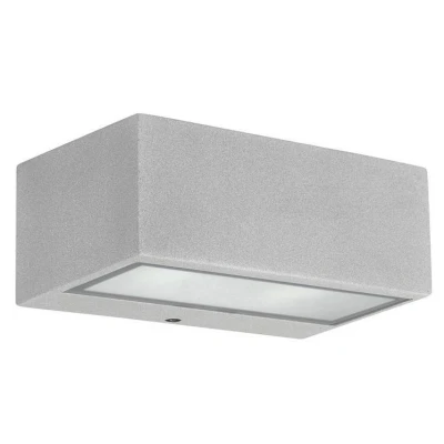 Image of Nemesis Aluminium 1 Light Outdoor Wall Grey IP44