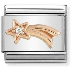 Image of Nomination Rose Gold Shooting Star Charm