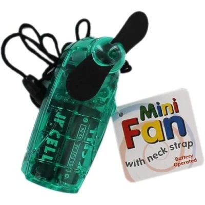 Image of Mini Battery Operated Fan x 1 random colour