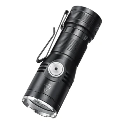 Image of ULTRAFIRE USB Rechargeable Small Pocket Torch, 2050 Lumen Super Bright LED Tactical 6 Modes Portable Mini EDC Flashlight