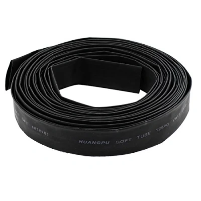 Image of sourcing map 26mm Diameter Heat Shrink Tubing Shrinkable Tube 6.5 Meters Black