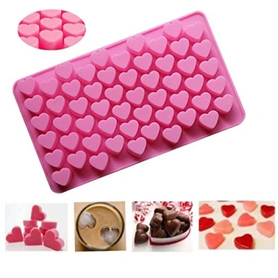 Image of Selecto Bake Silicone Mini 55 Heart Mould Chocolate Ice Jelly