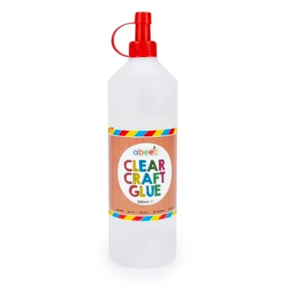 Image of abeec Clear Craft Glue, Safe Child Friendly PVA Glue For Crafting, Perfect School Supplies Kids&#039; Arts And Crafts
