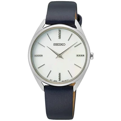 Image of Seiko Women Analog Quartz Watch with Leather Strap SWR079P1