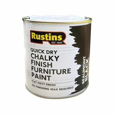 Image of RUSTINS Chalky Finish Furniture Paint Beaumont Black 250ml