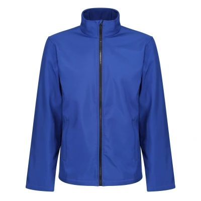 Image of Regatta Standout Mens Ablaze Printable Soft Shell Jacket (Royal Blue/Black) Navy/Blue Softshell Size 2XL