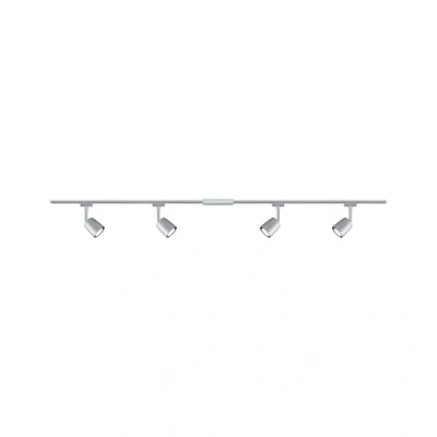 Image of Paulmann 96897 Cover URail basic set GU10 max. 4x10W dimmable 230V chrome matt, rail system choose any lamp