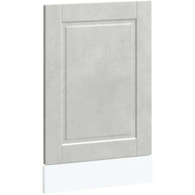 Image of vidaXL Dishwasher Panel Porto Concrete Grey 45x1,5x67 cm Engineered Wood