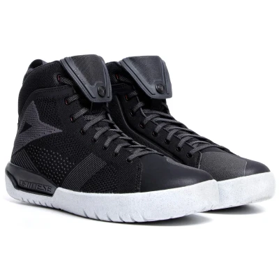 Image of Dainese Men&#039;s Metractive Air Shoes Motorcycle Boot, Black/Black/White, 8 UK