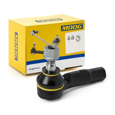 Image of 6Q0423812, 6Q0423812C, 8Z0423812A Track rod end MOOG AU ES 3723 M12X1.5 outer, Right, Front Axle SKODA: Fabia 2, I Hatchback